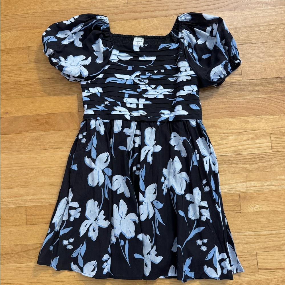 Abercrombie Kids Navy and White Floral Dress